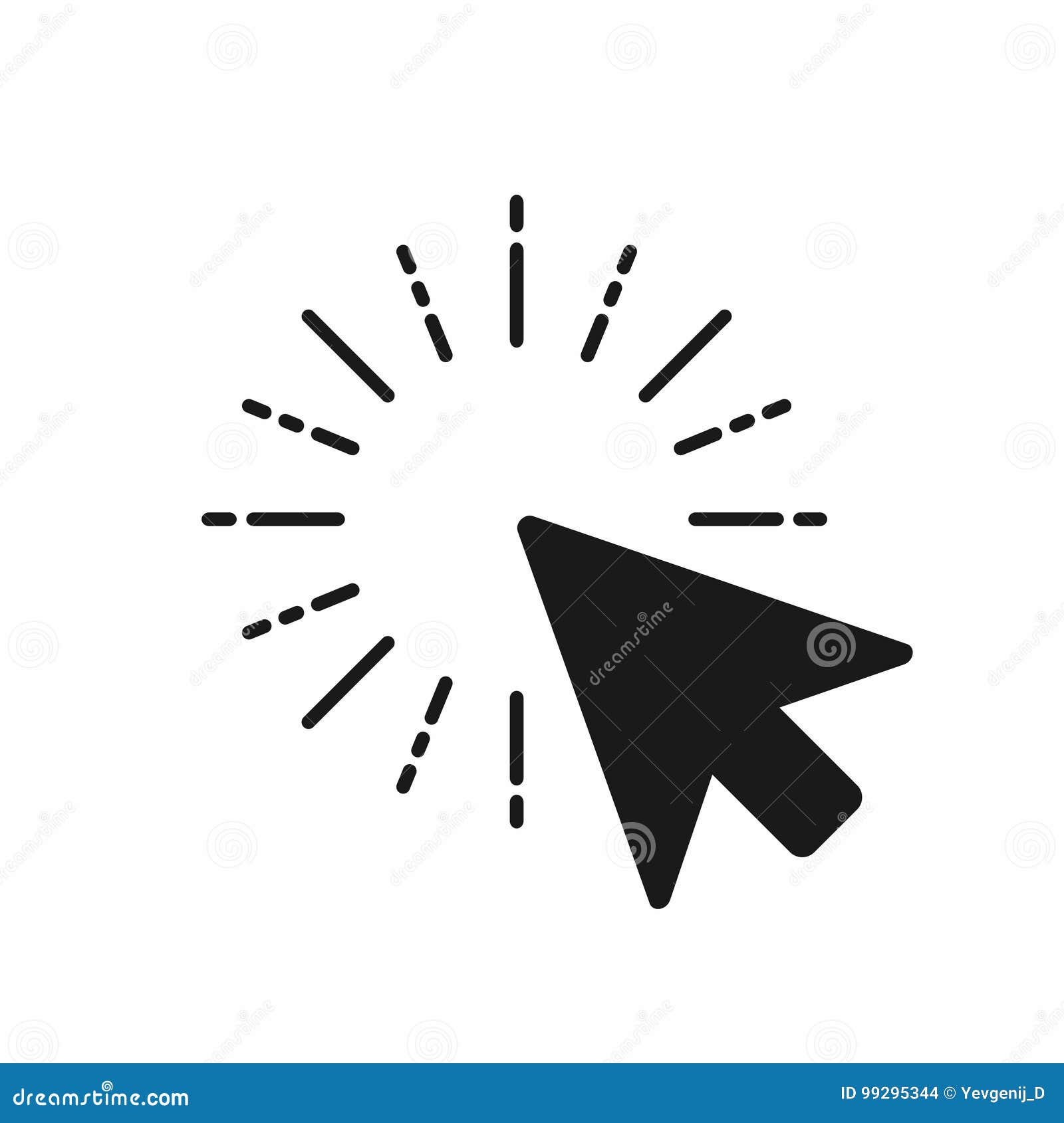 click icon. computer mouse pointer click with arrow