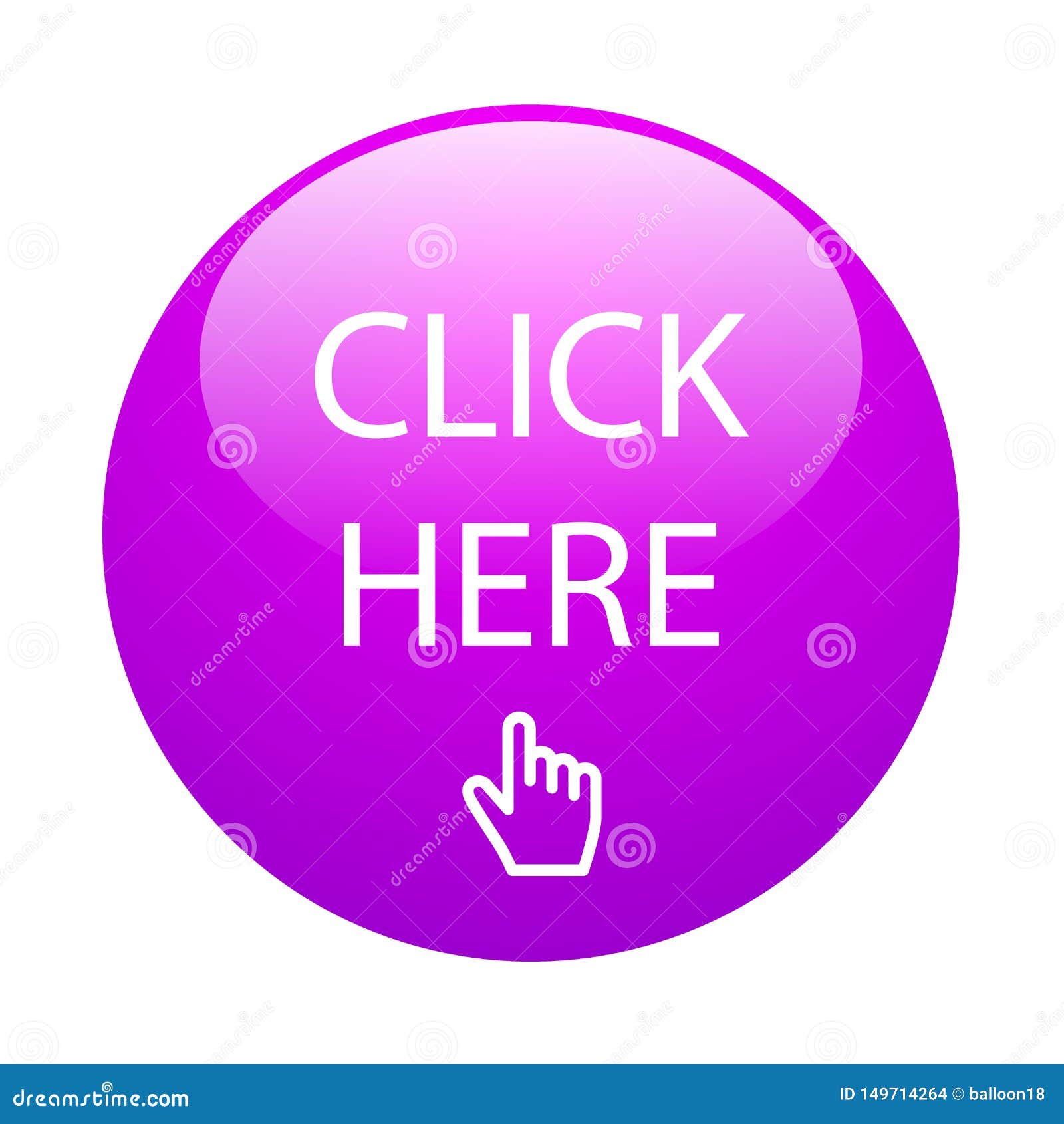 Click here button stock vector. Illustration of element - 149714264