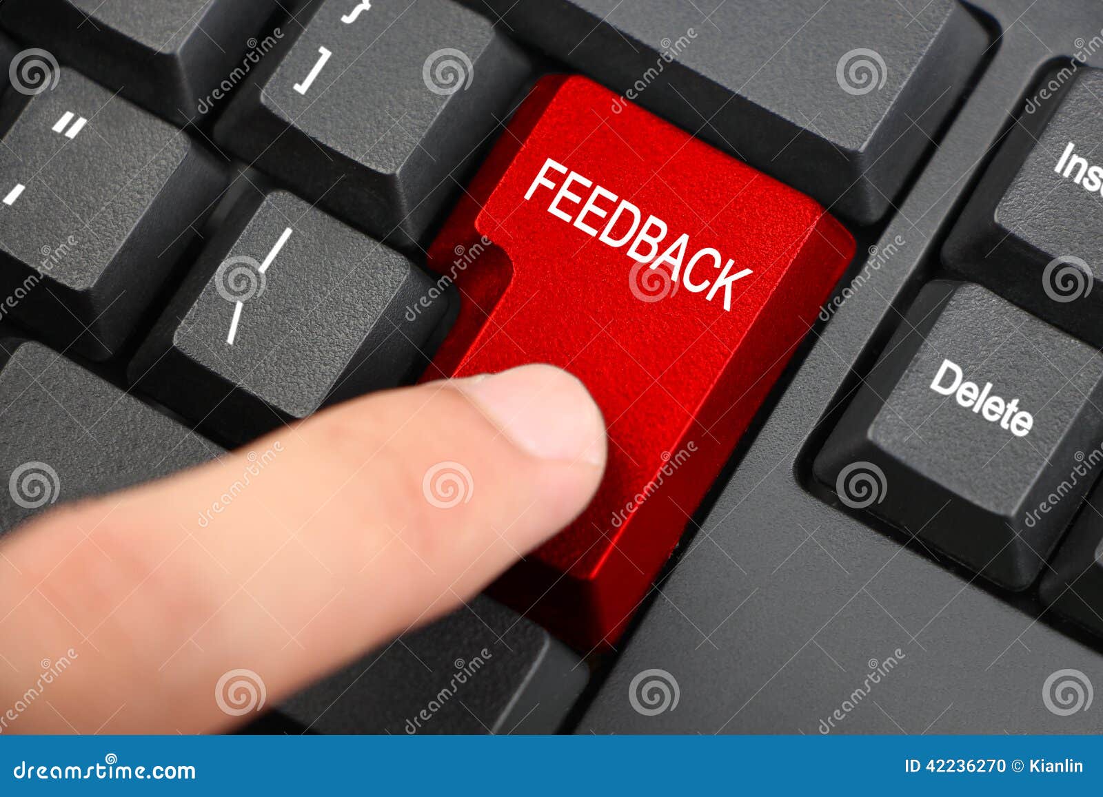 clicking feedback button