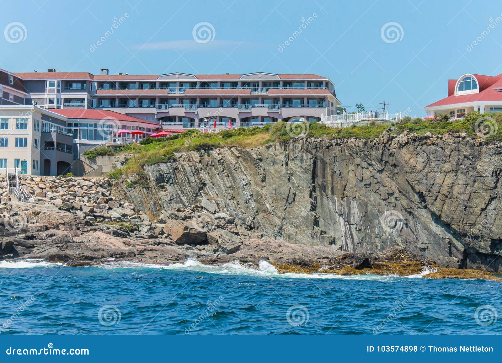 Cliff House Hotel in Ogunquit, Maine Stock Foto Image of klip, seizoen 103574898