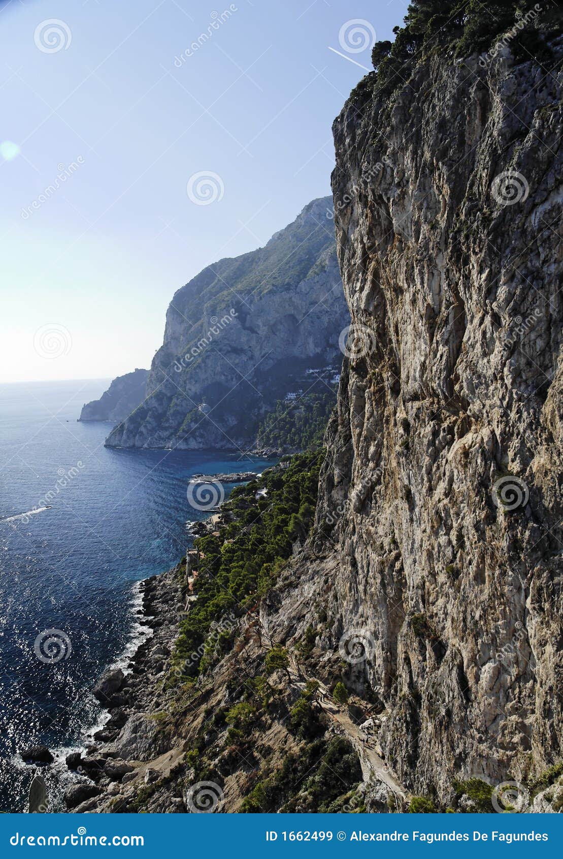 cliff and marina piccola capri island