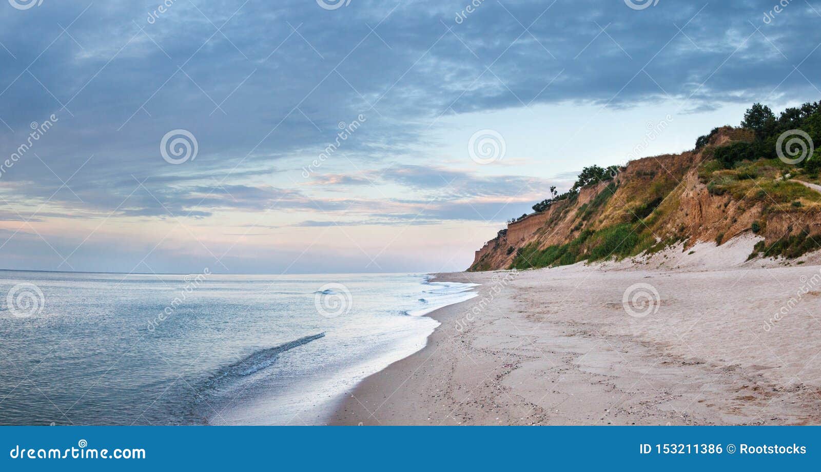 Cliffed Coast of the Black Sea in Ukraine Stock Photo - Image of edge ...