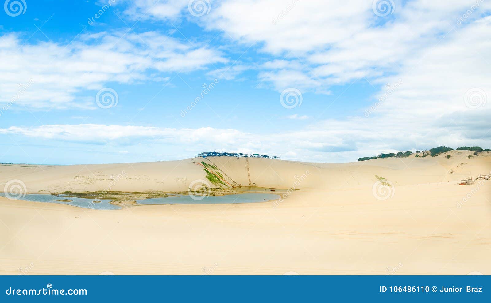 cliffs at the canoa quebrada beach at the ceara