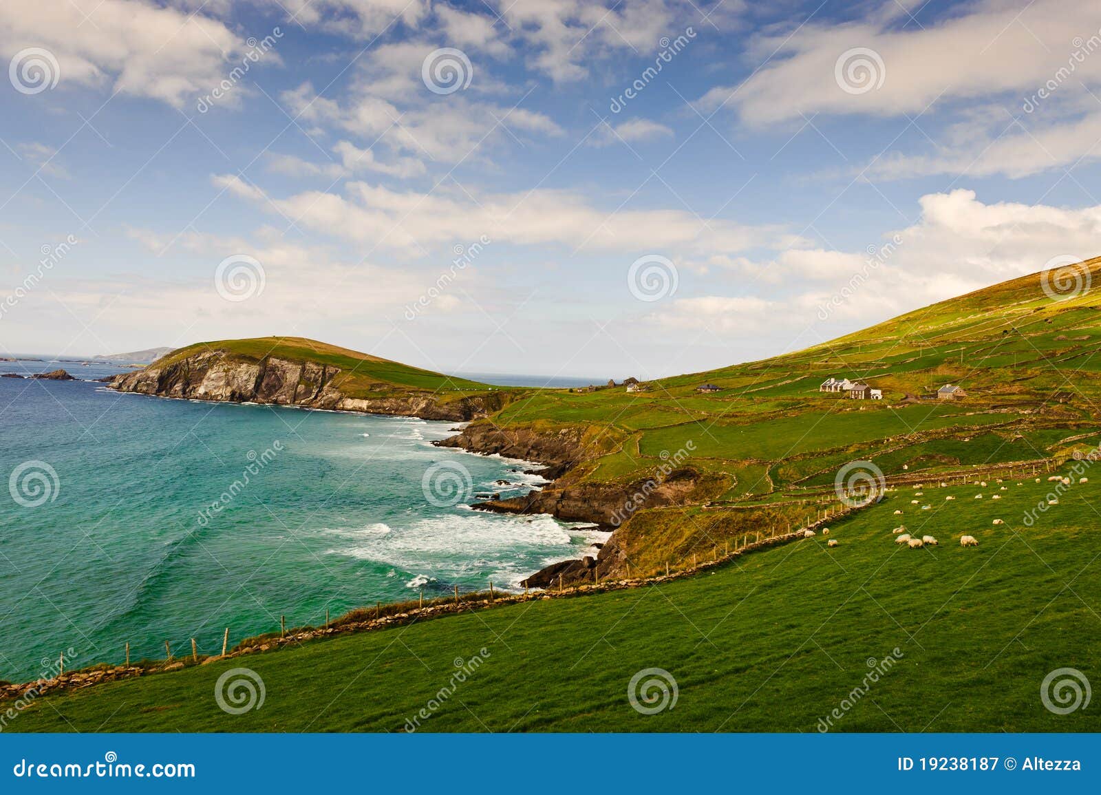 cliffs on dingle peninsula, ireland