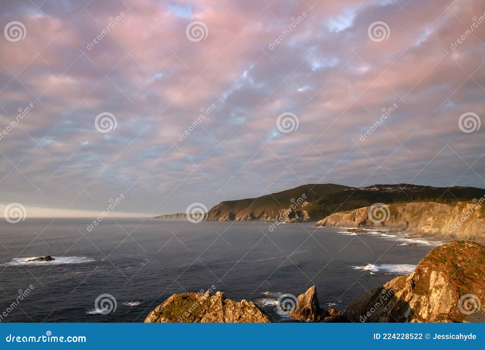 cliffs in galicia coastline
