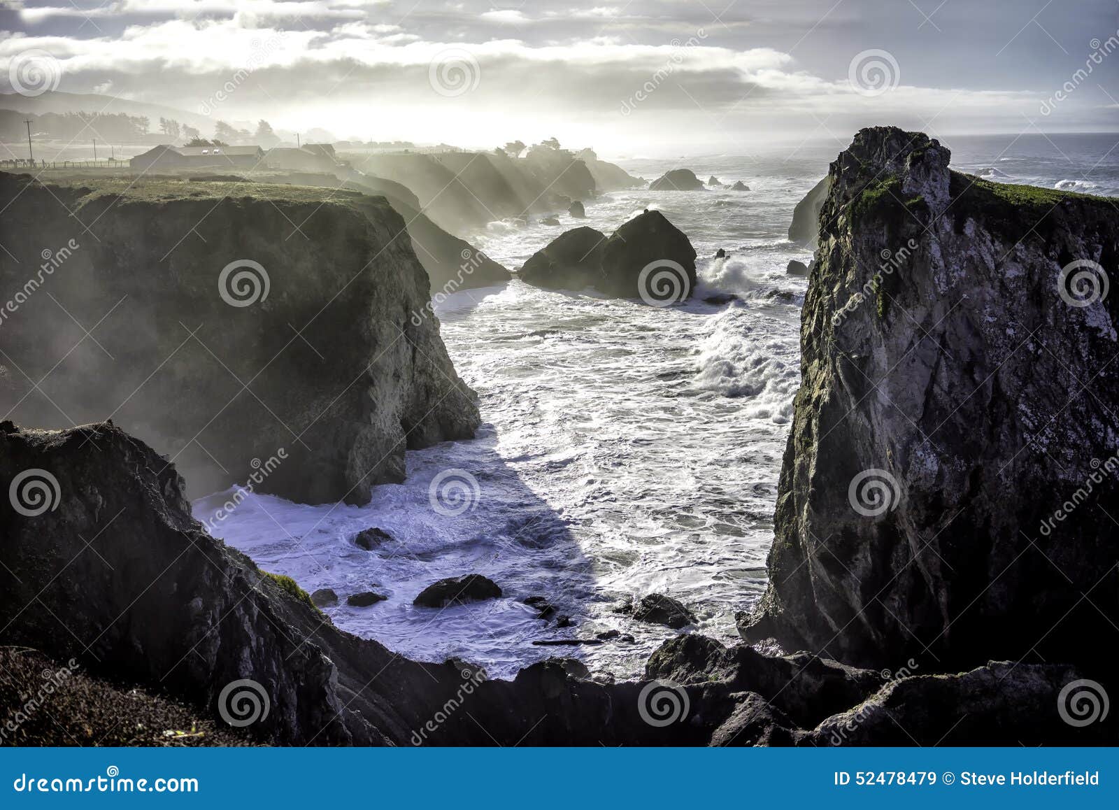 The cliffs near Bodega Bay stock image. Image of ocean 52478479