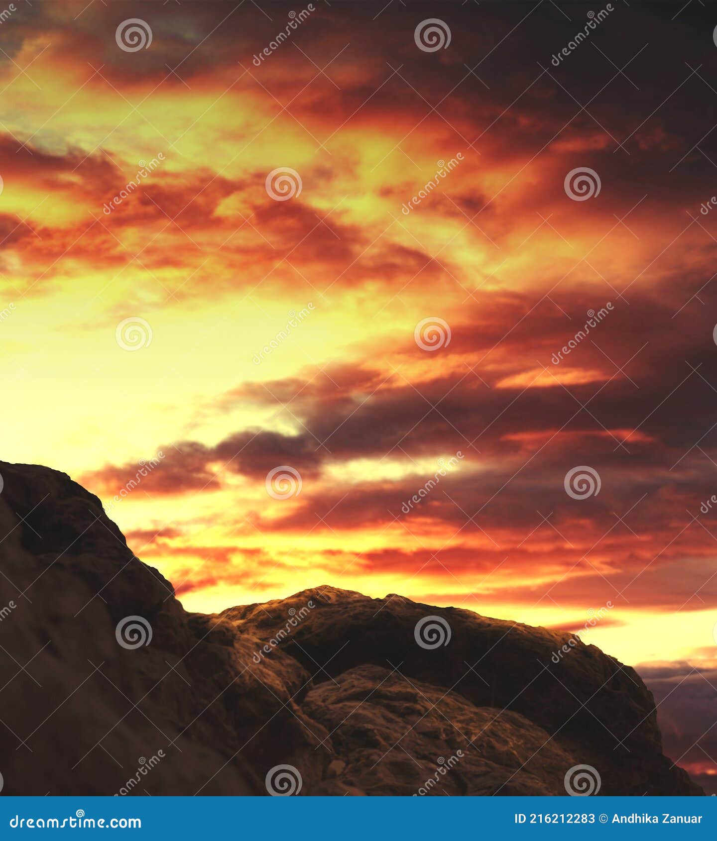 Cliffs and Sunset Sky - Photo Editing Background Stock Image - Image of  background, concept: 216212283