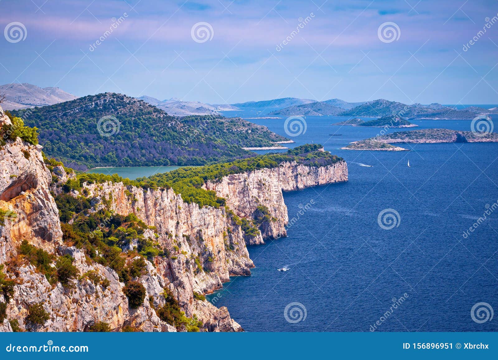 Cliffs of Telascica Nature Park on Dugi Island Stock Image - Image of harbor, archipelago: 156896951