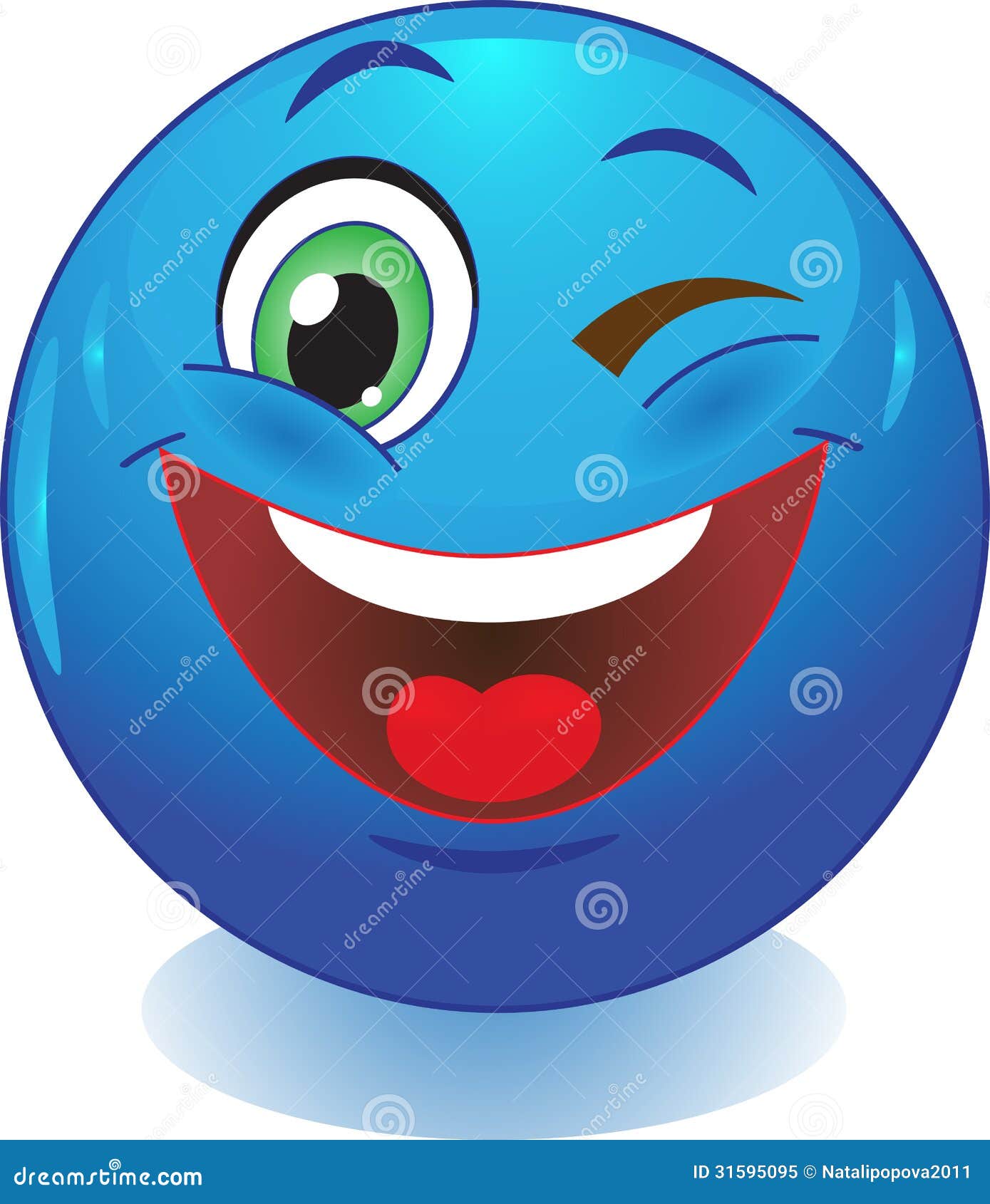 Cligner De L Oeil Le Smiley Illustration Stock Illustration Du Sourire Drole