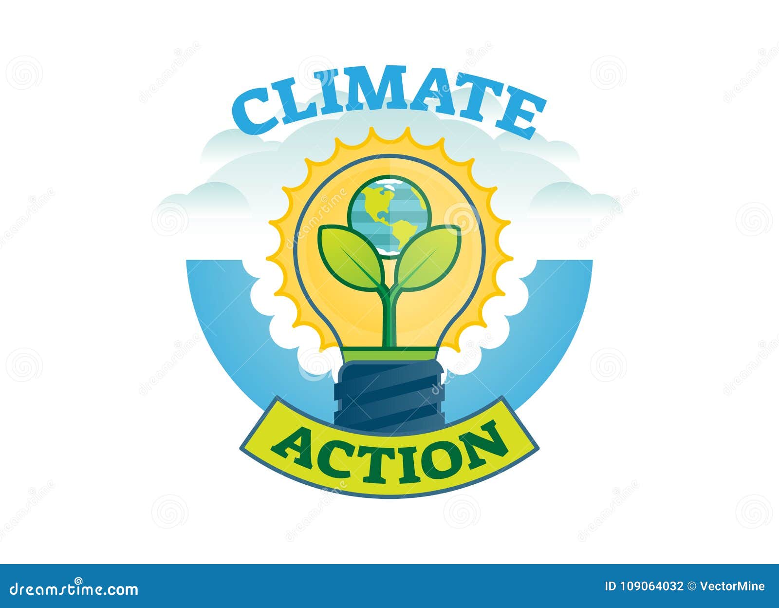 climate action, climate change movement  logo badge