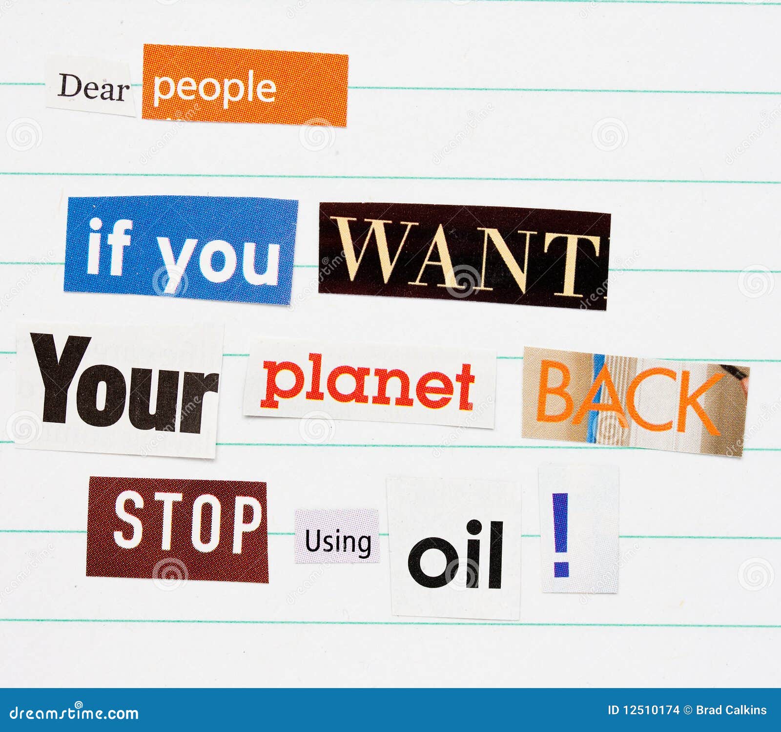 climate change ransom note