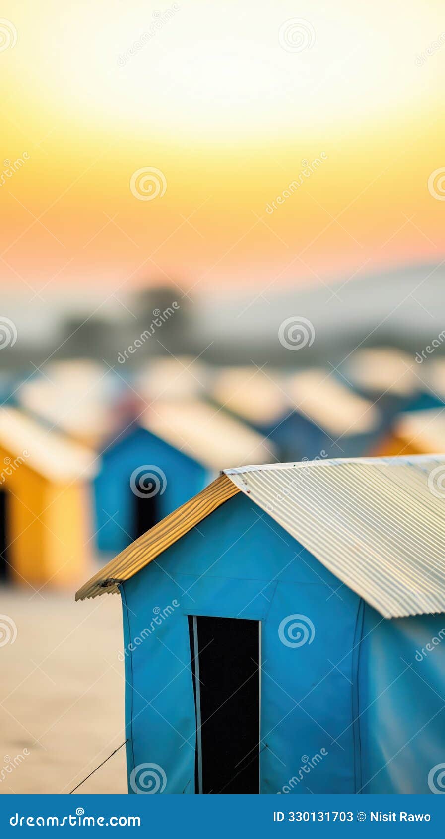 climate refugee camp, human impact, global warming