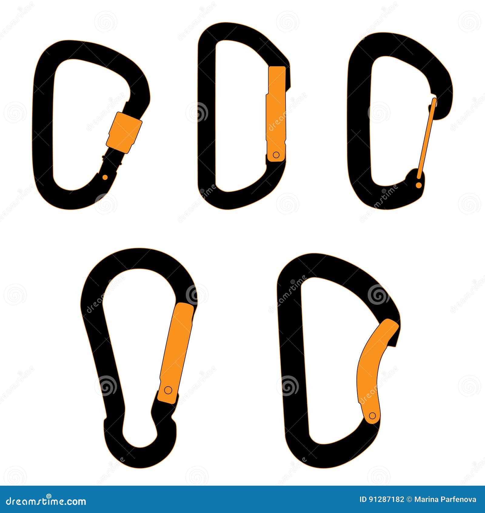Carabiners Clipart And Illustrations