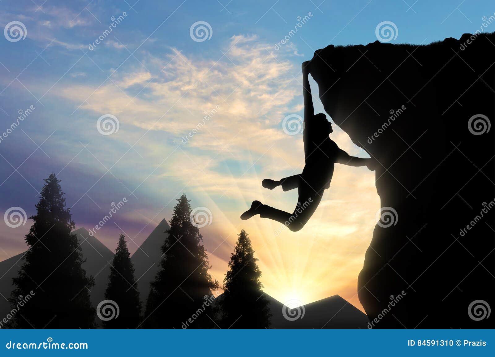 Climbing Climber on Top of Mountain Stock Photo Image of sport, rock
