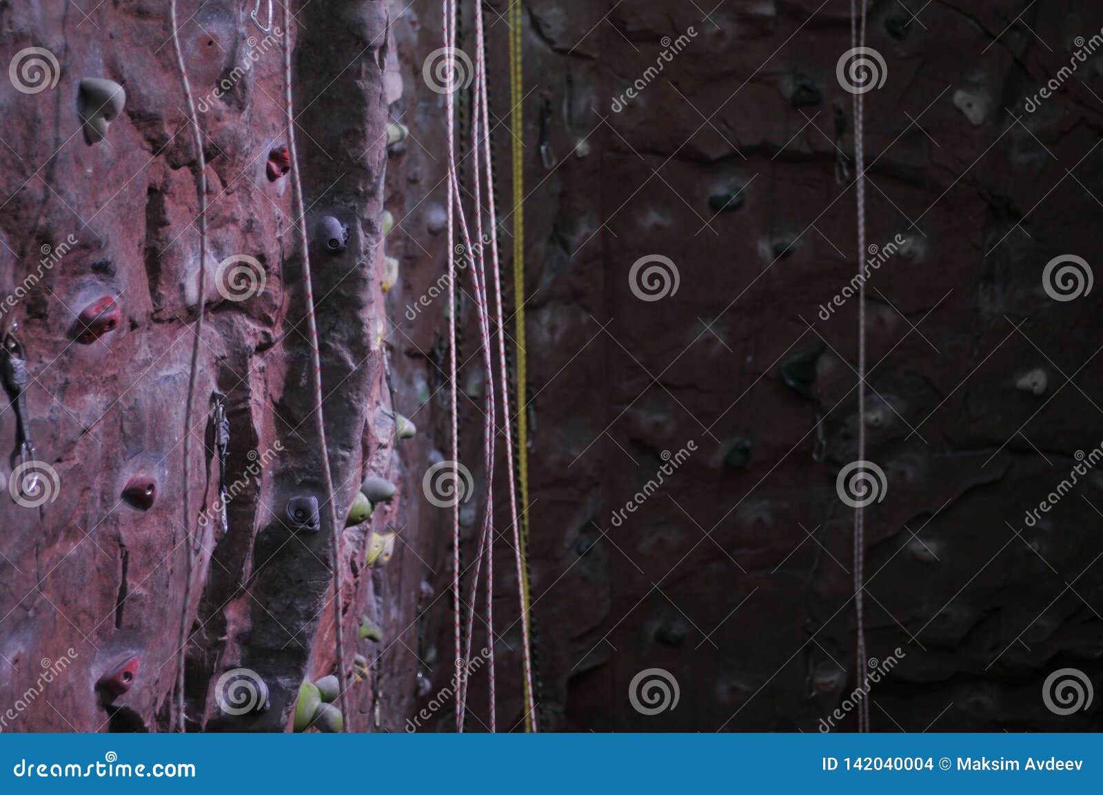 Climbing Gym and Climbing Wall. Climbing Holds. Stock Photo Image of rock, colorfull 142040004