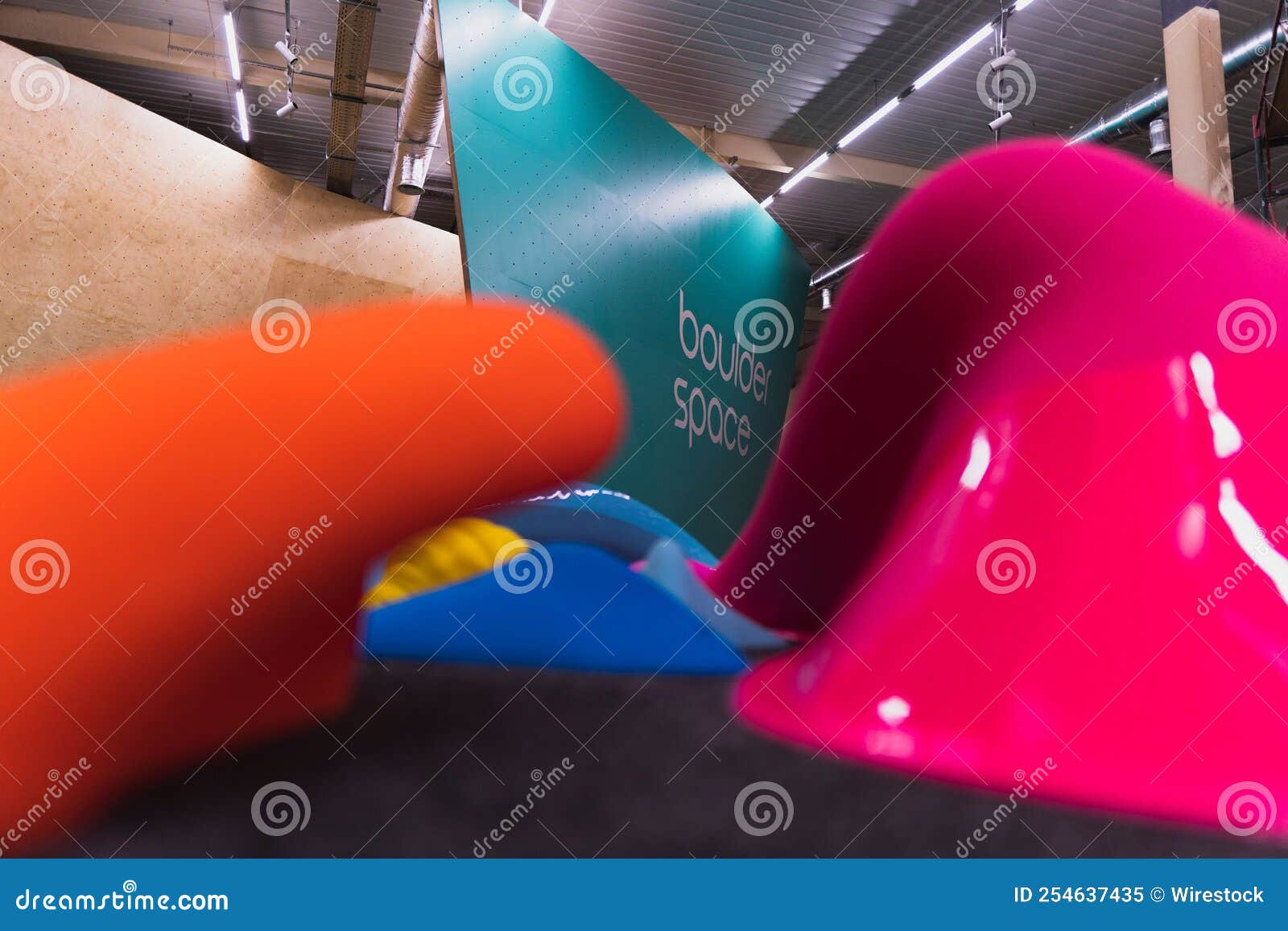 Climbing Holds in the Bouldering Gym Editorial Image Image of wall