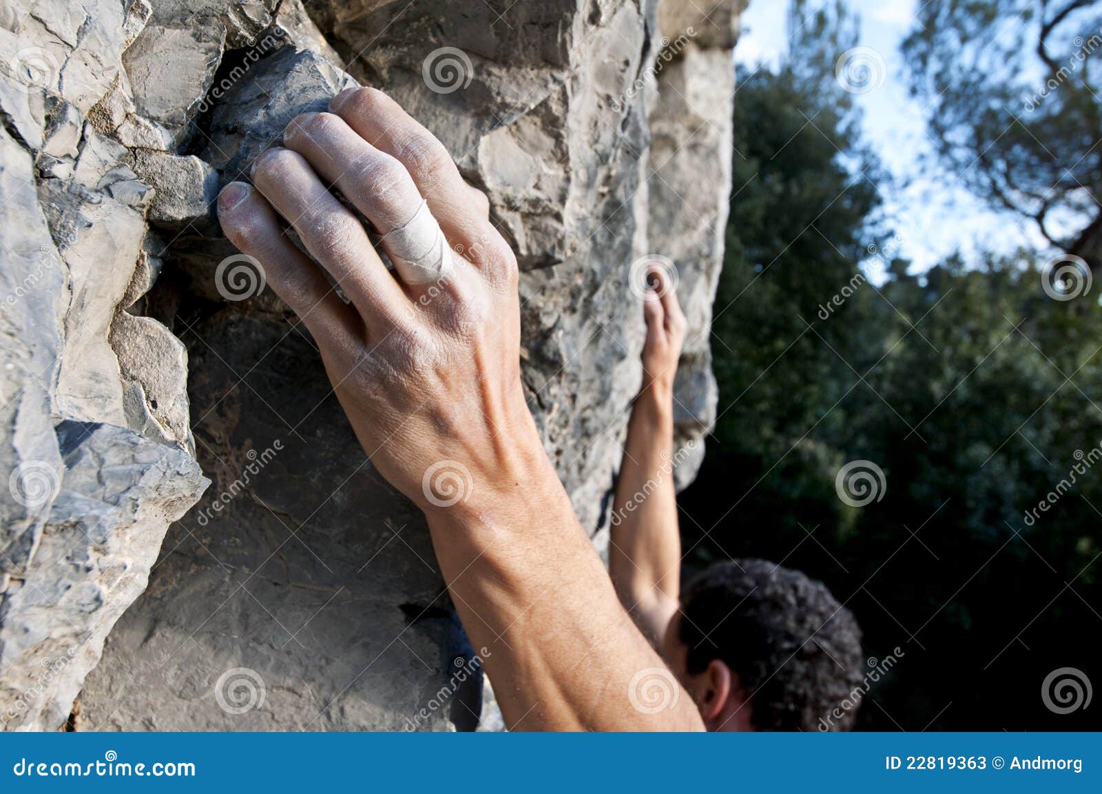 Climbing on limestone stock image. Image of adrenaline 22819363