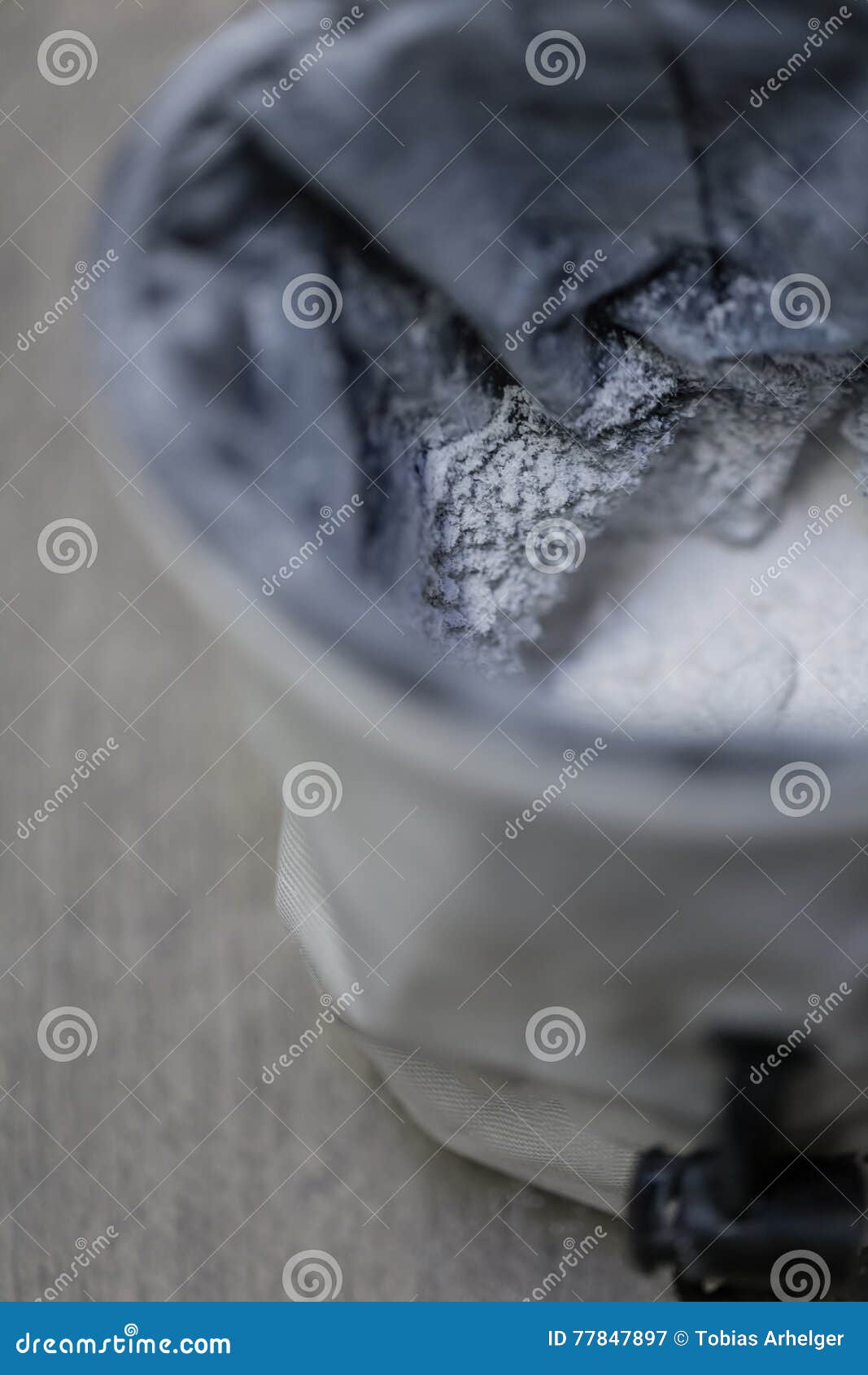 Climbing powder bag stock image. Image of wall, training 77847897