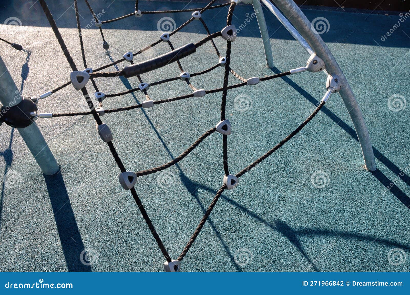 Climbing Ropes at Kids Playground, Climbing Net, Ropes in the