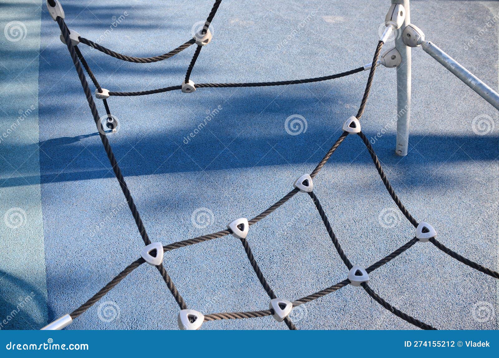 Climbing Ropes at Kids Playground, Climbing Net, Ropes in the