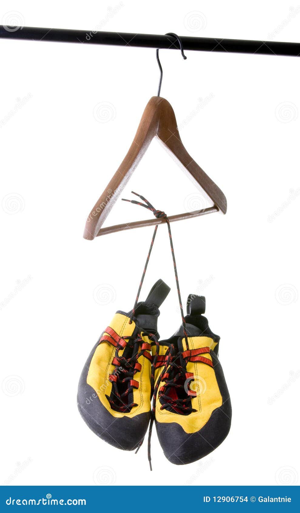 Climbing shoes stock photo. Image of carabiner, risk 12906754