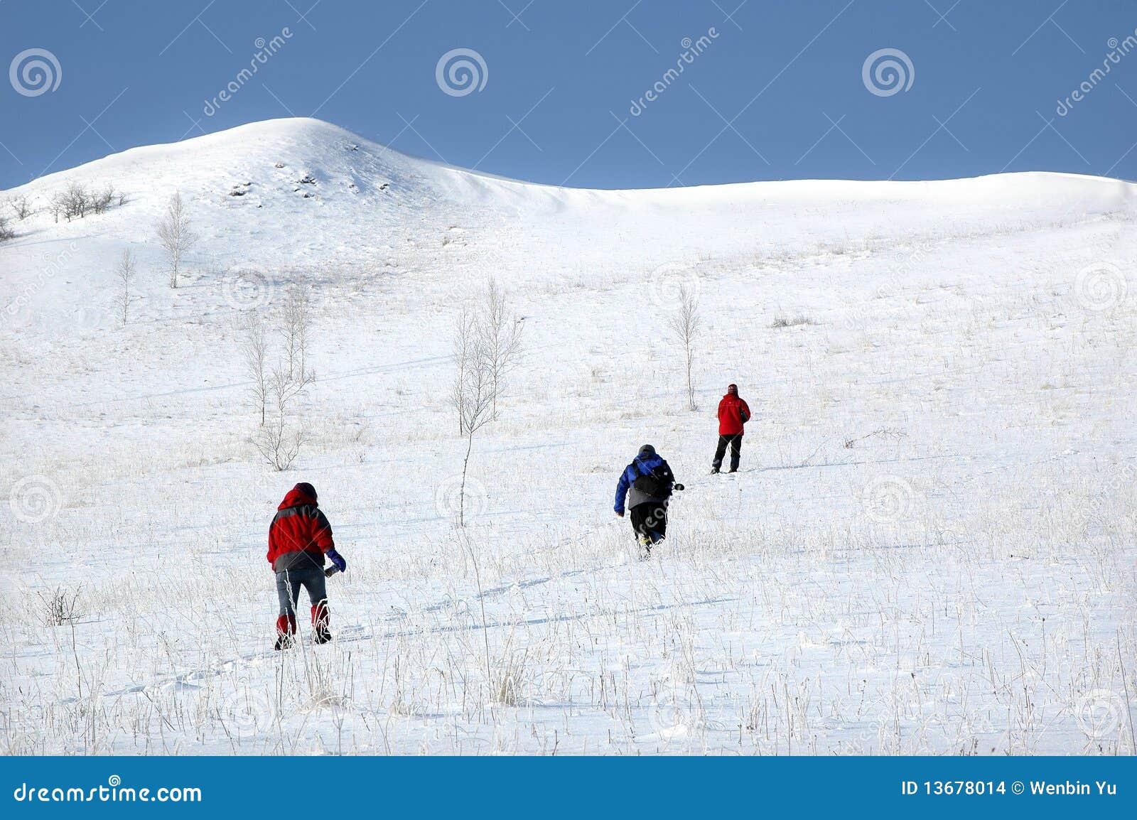 Climbing snow mountain stock photo. Image of climbers 13678014