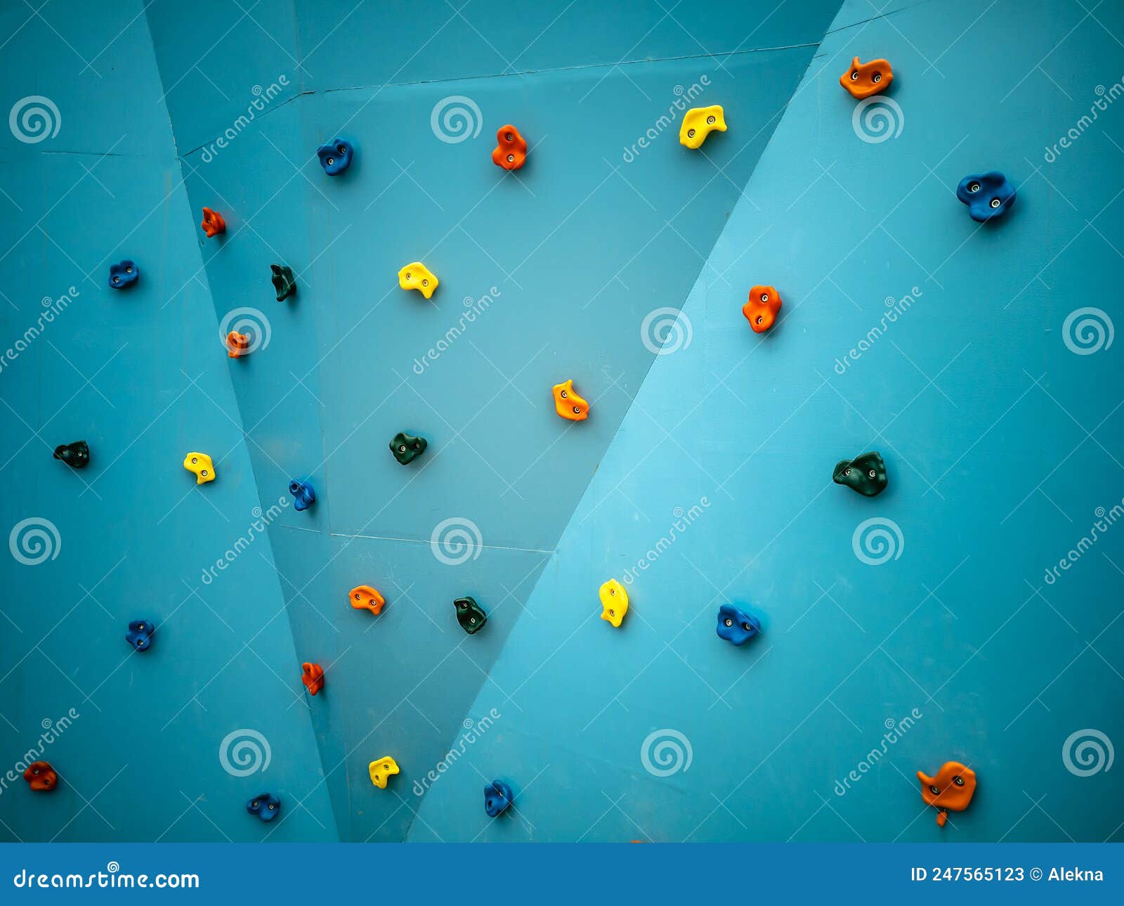 Climbing Wall, Blue Climbing Wall. Geometry Both in the City and