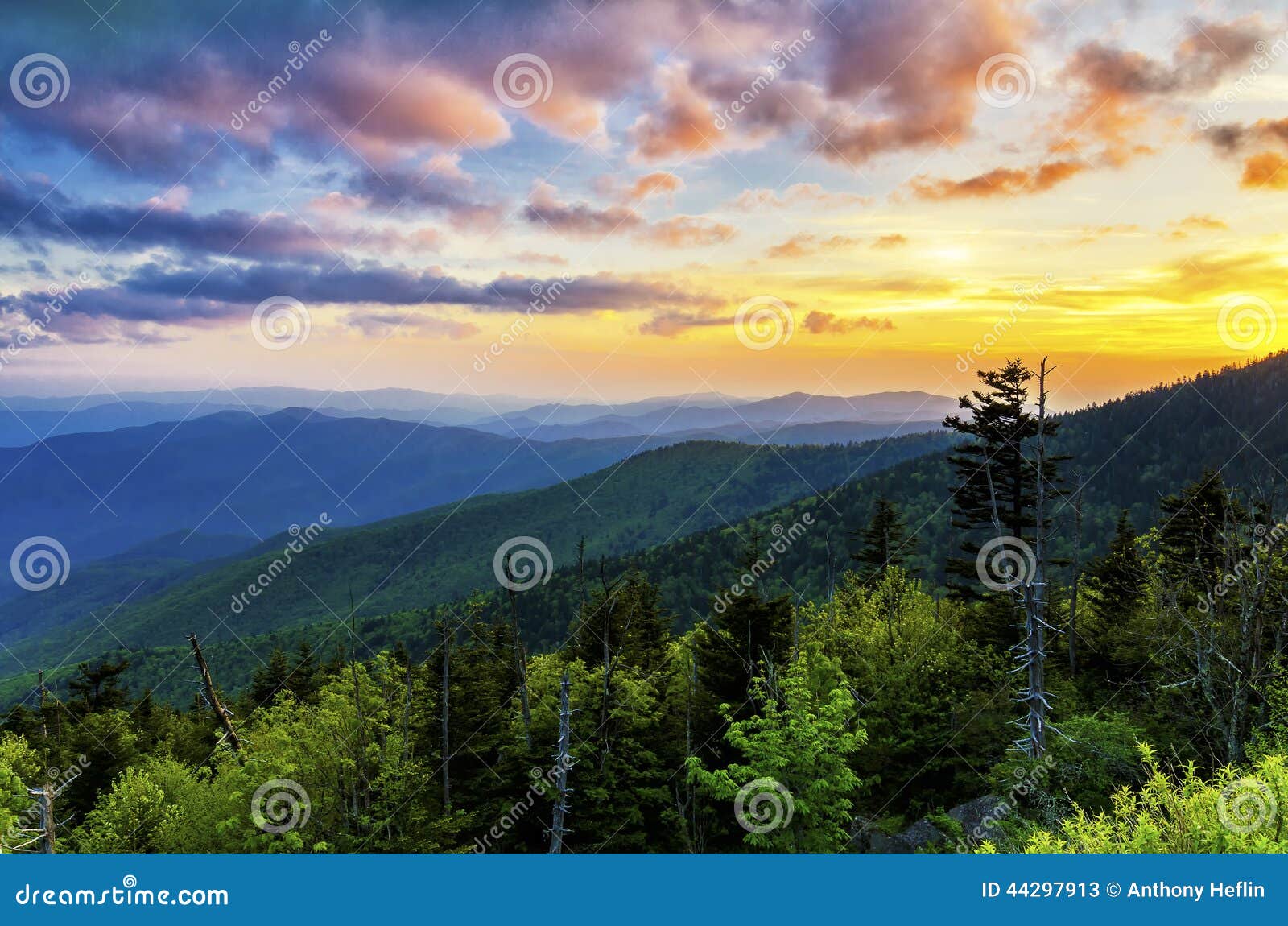 clingmans dome, great smoky mountains, tennessee