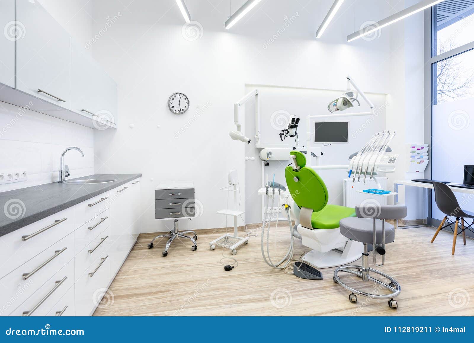 clinic interior with dental unit