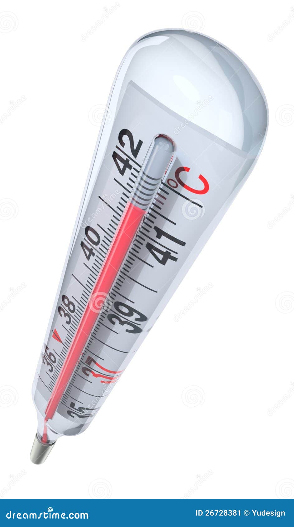 Thermometer with high temp stock vector. Illustration of measuring - 6751300