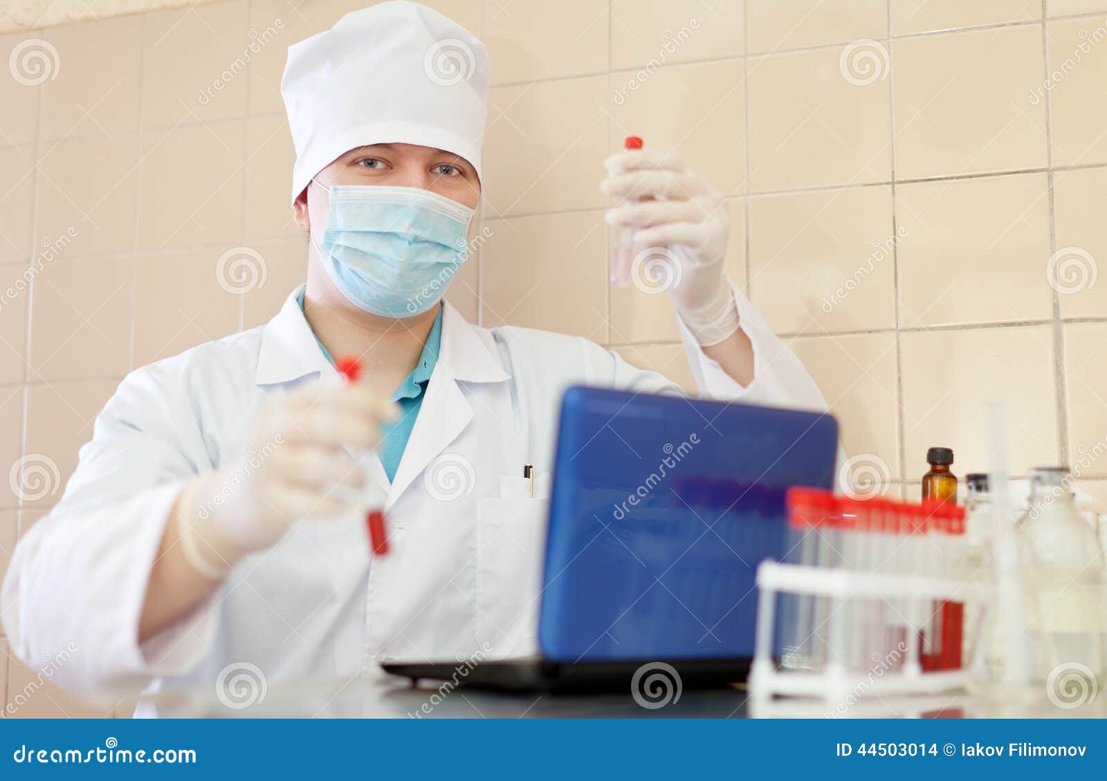 Clinician in laboratory stock photo. Image of healthcare 44503014