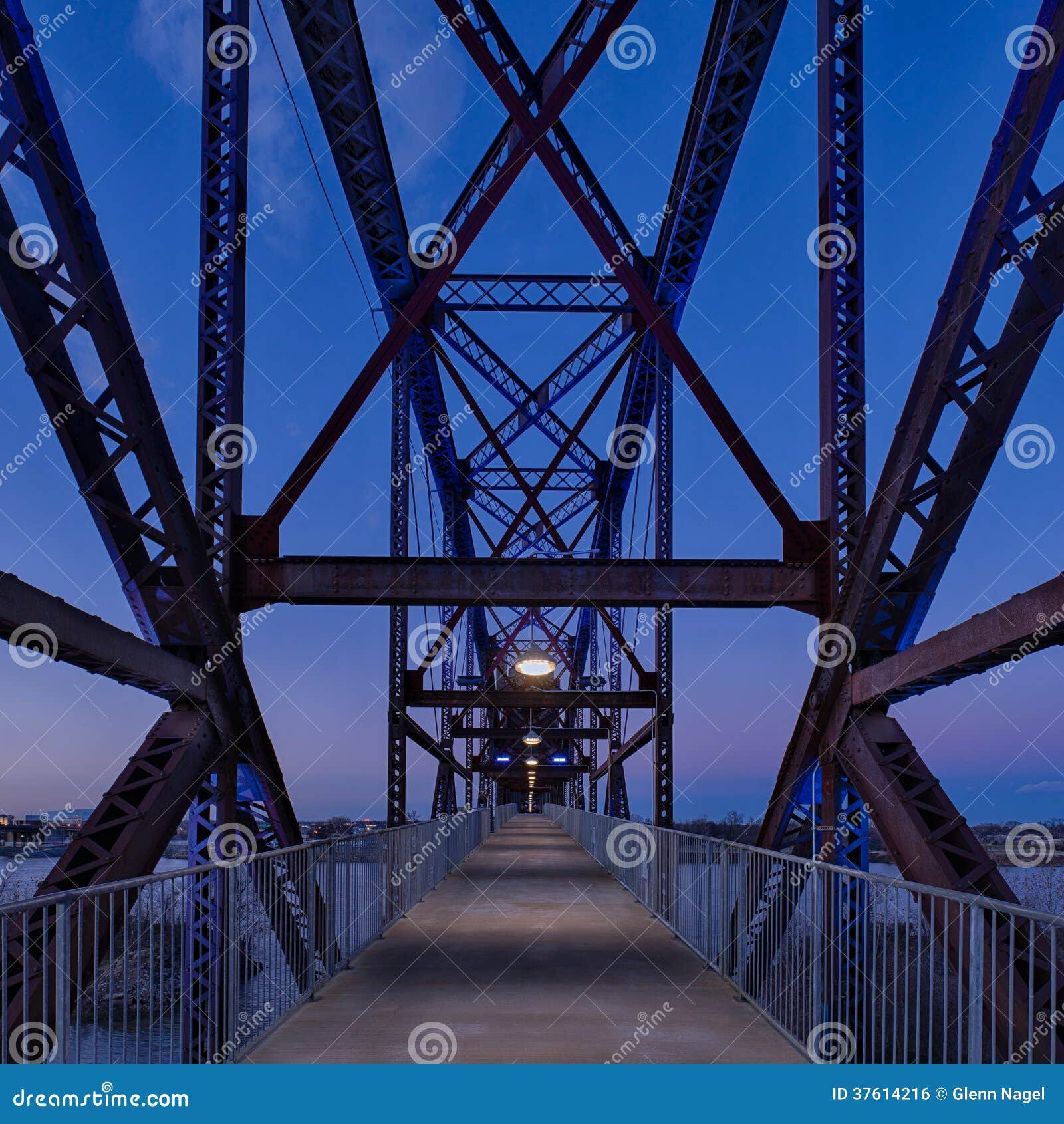 Park Bridge A Pedestrian Bridge Stock Image 44945881