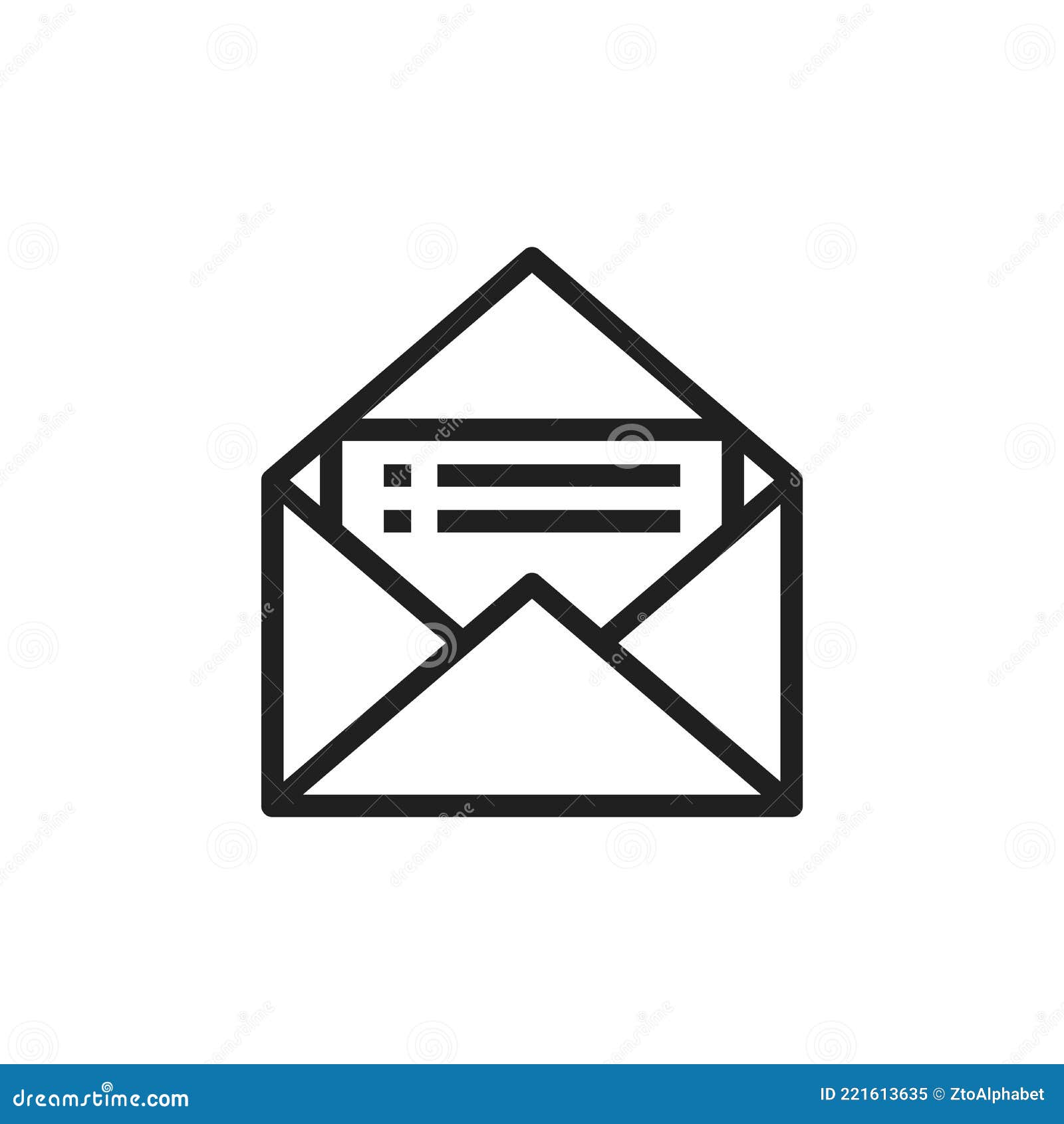 Newsletter clipart line Icon Sign