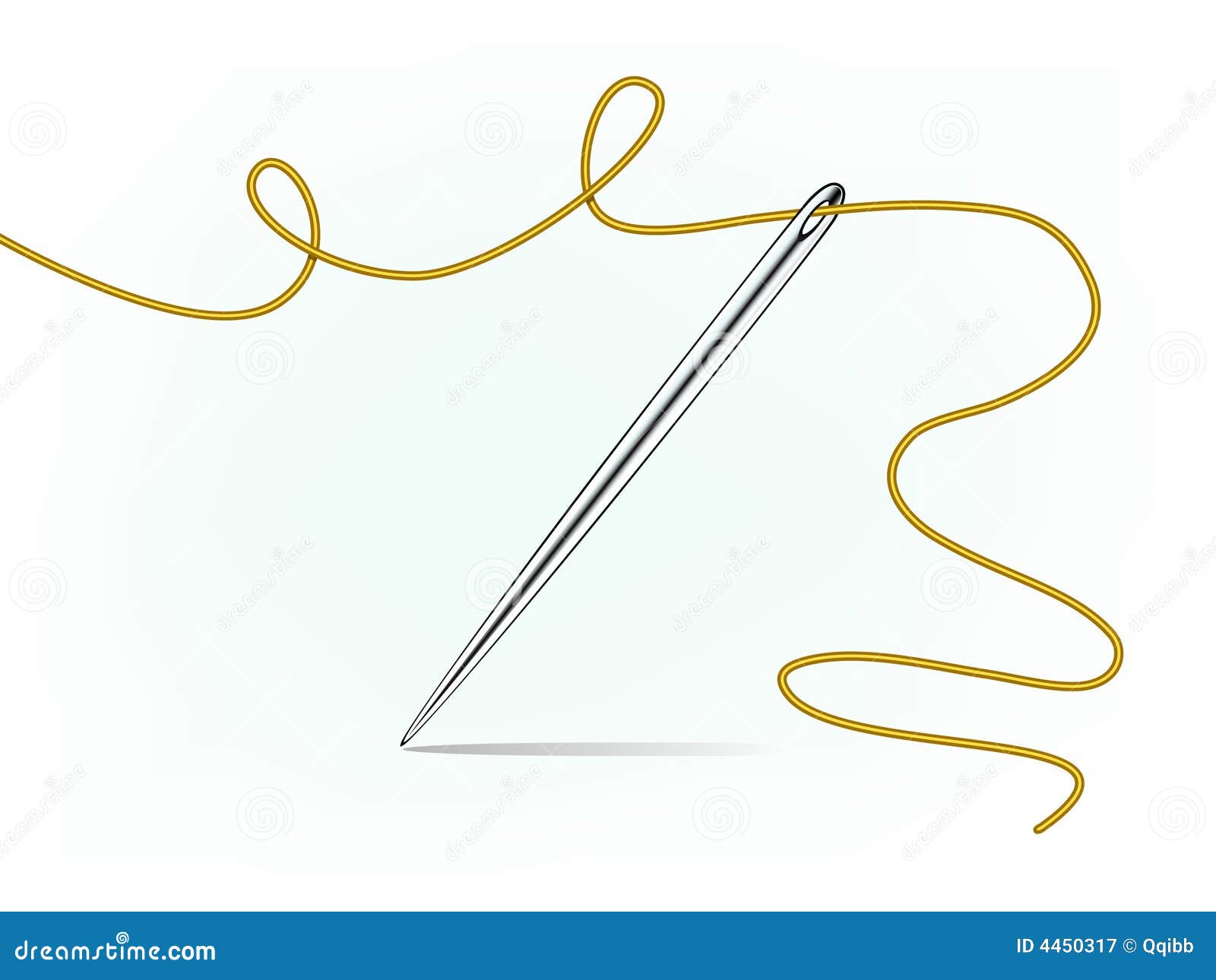 Clip-art of Needle and Thread Stock Vector - Illustration of