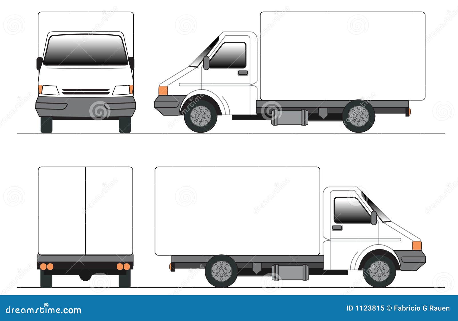 Clip-art truck stock vector. Illustration of design, auto - 1123815