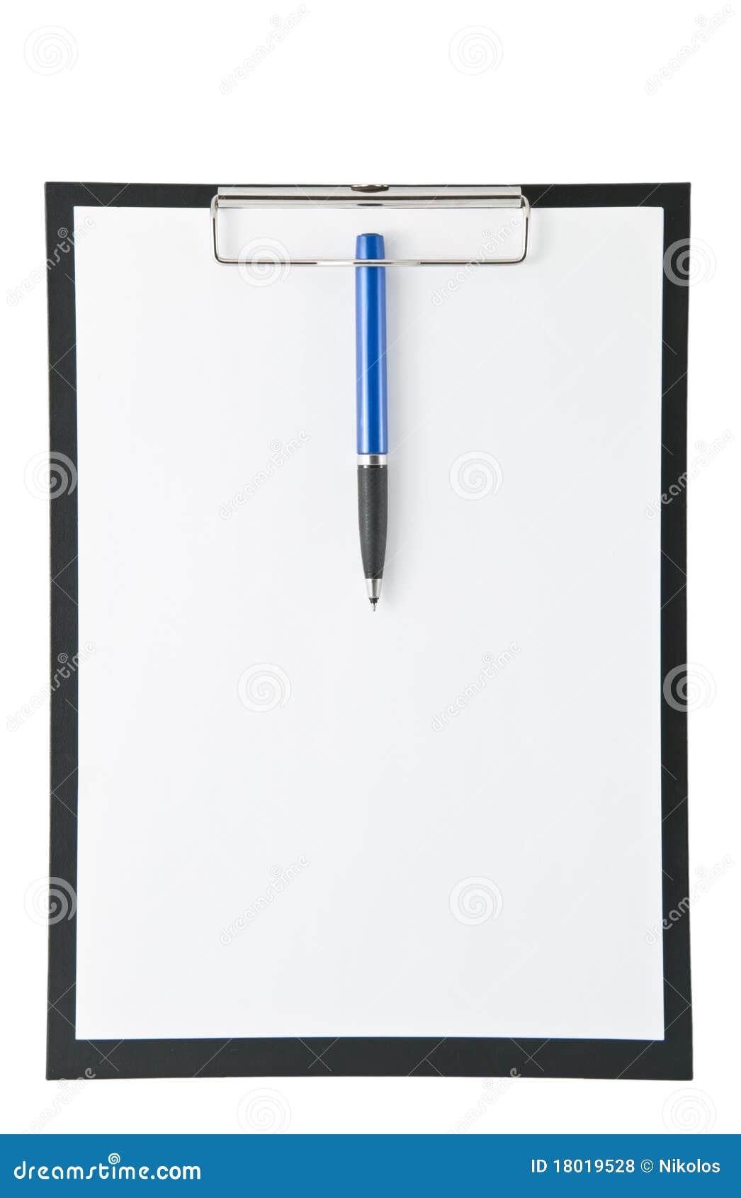Clip Board with Paper stock photo. Image of sheet, surface 18019528