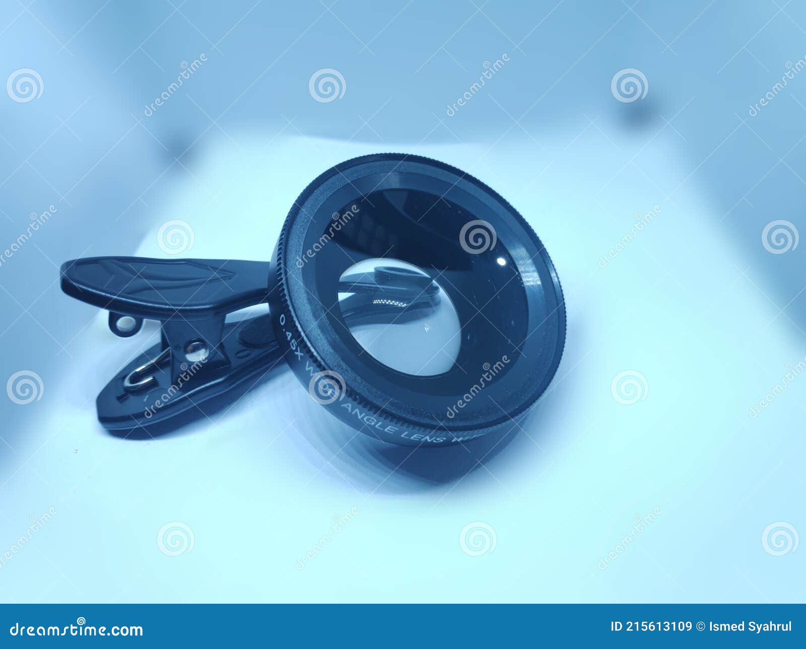 The Clip on Camera Lens for Mobile Phone Use Stock Image Image of