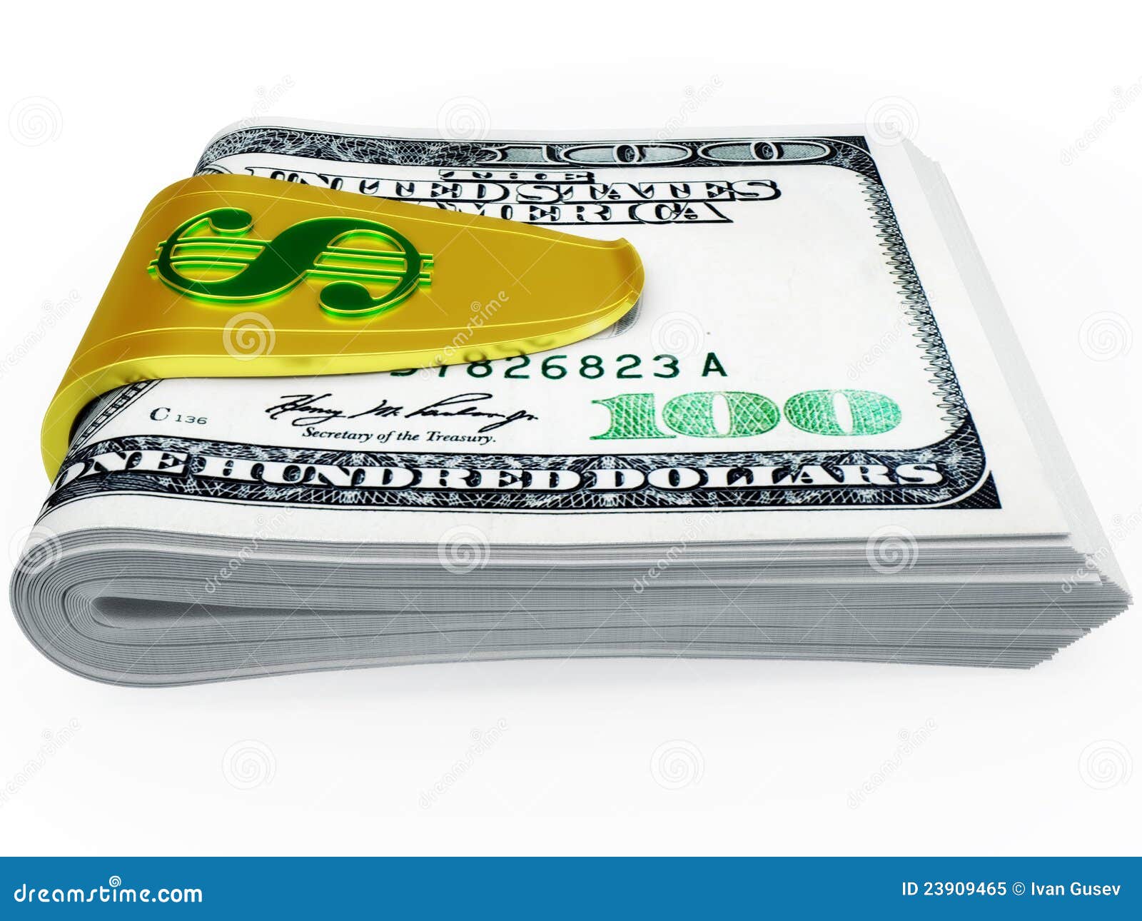 Clip for cash stock illustration. Illustration of cash 23909465