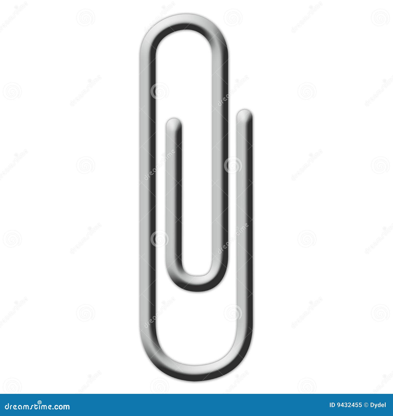 Clip de papel stock de ilustración. Ilustración de isolate 9432455