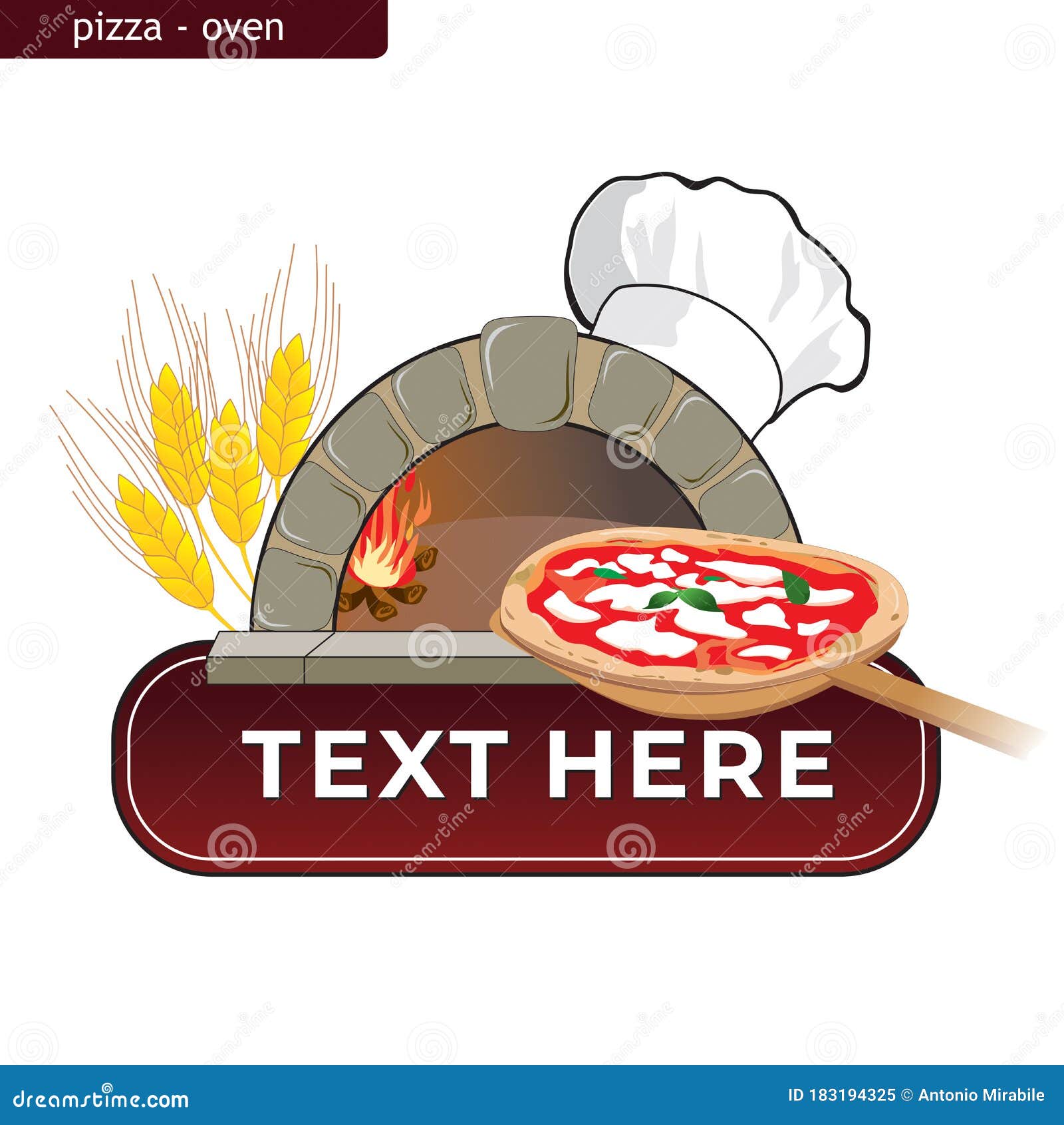 clipart of a burning wood oven