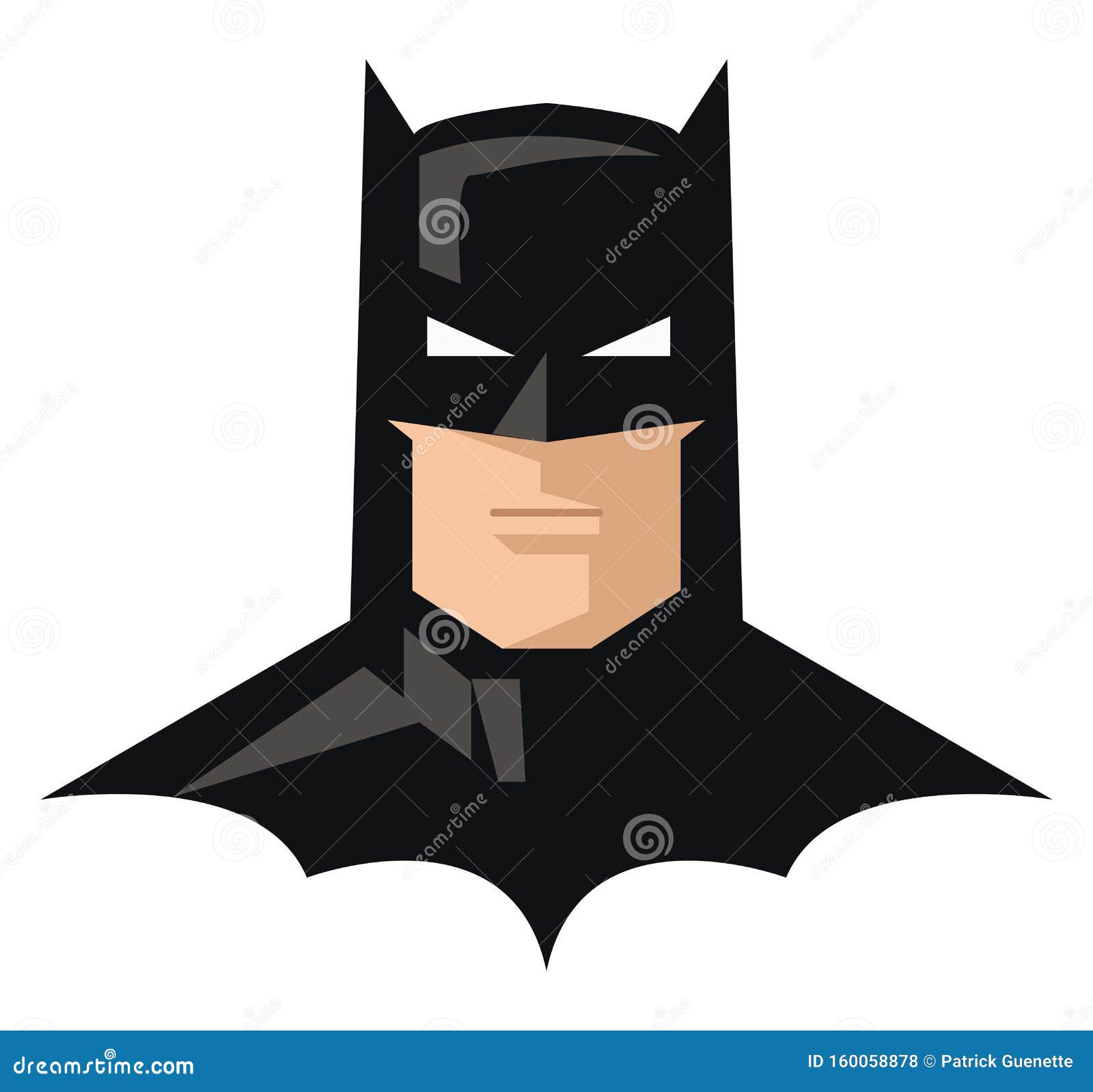 Clipart of Comic Superhero Batman in His Iconic Costume Vector Color  Drawing or Illustration Editorial Stock Photo - Illustration of shadow,  color: 160058878