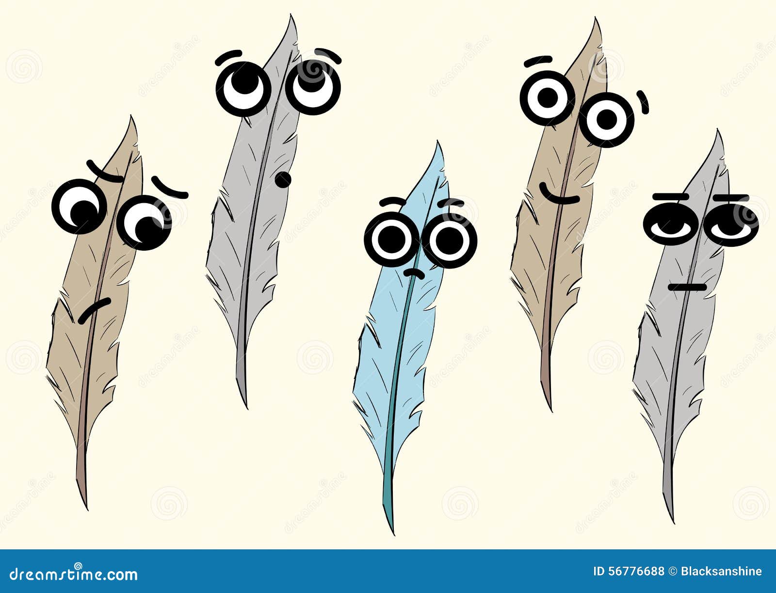 Clipart Federn Mit Augen Vektor Abbildung Illustration Von Feindseligkeit 56776688