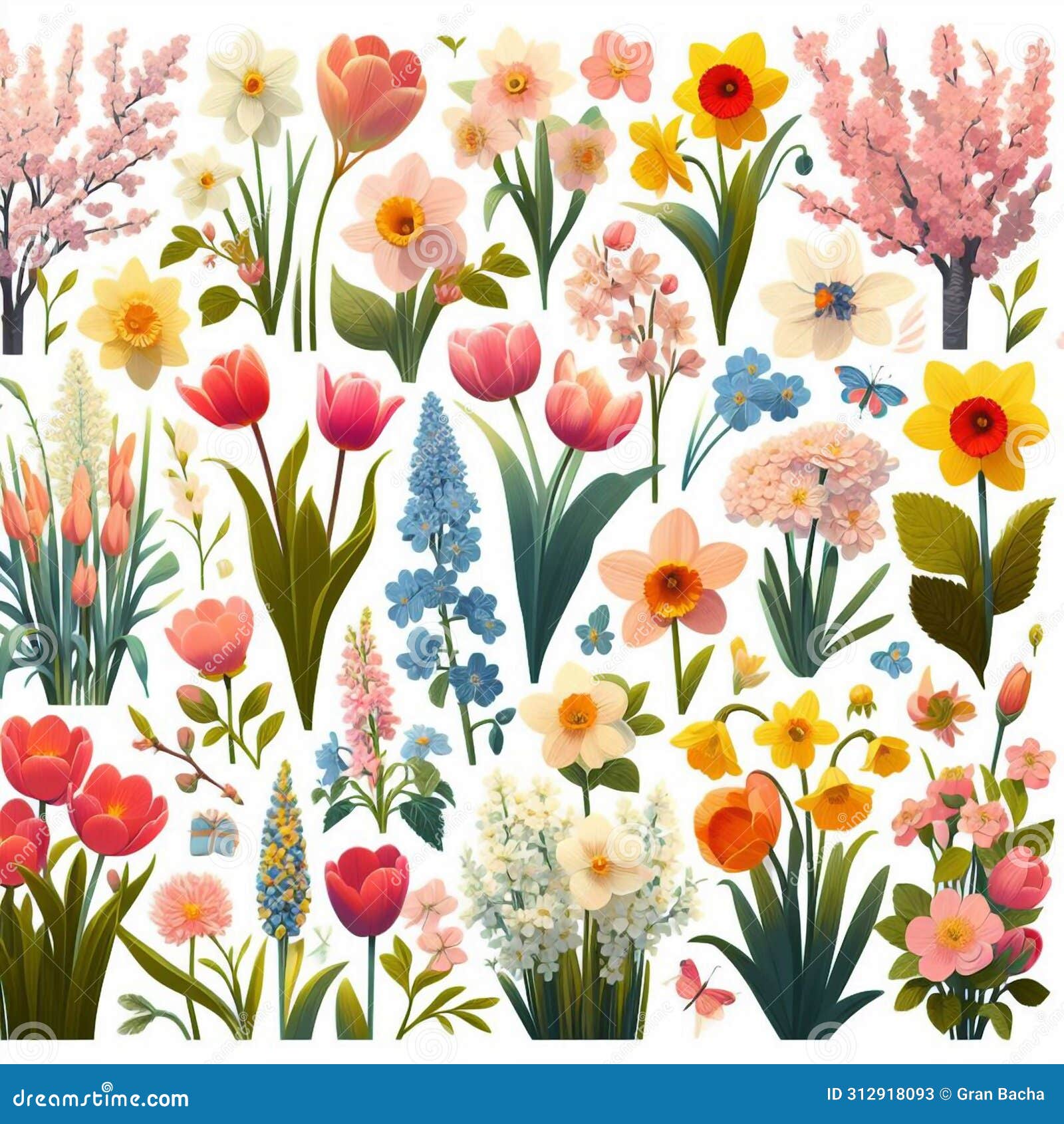 cliparts flowers packs 