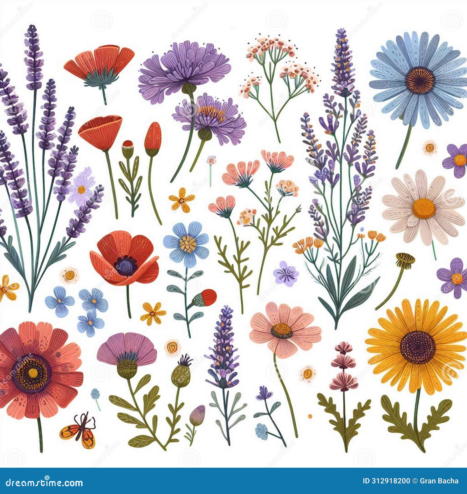 cliparts flowers packs 