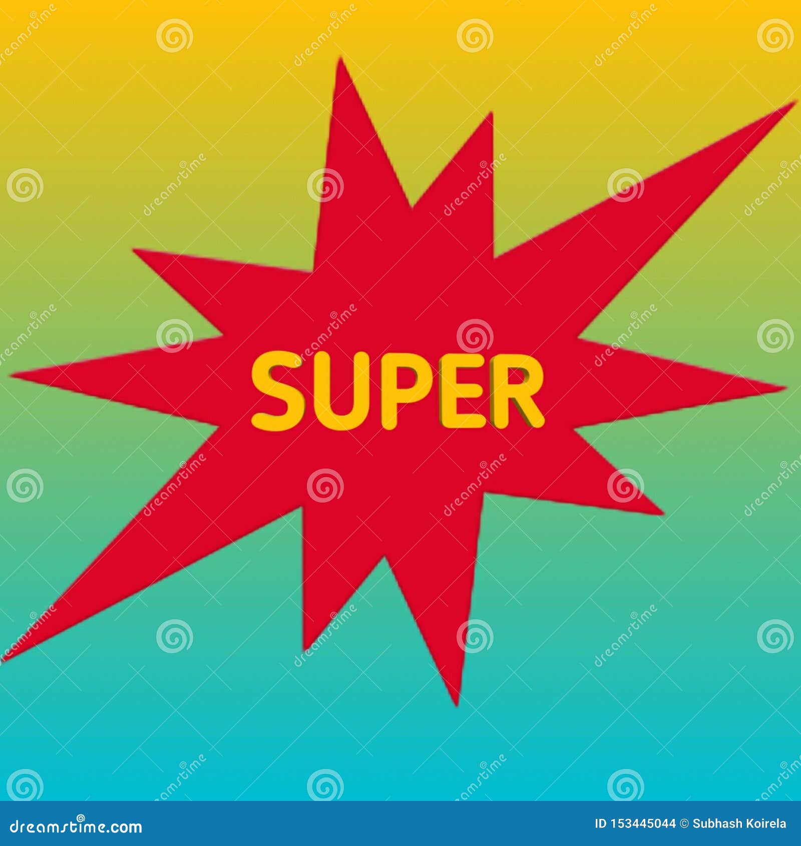super graphic  clipart sticker
