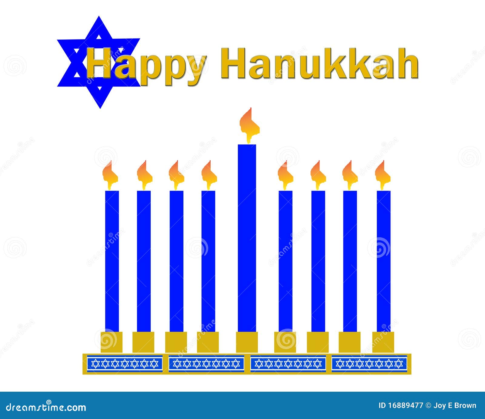 Clipart Heureux De Hanukkah Illustration Stock