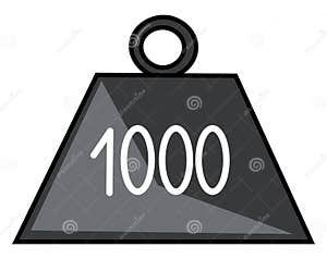 One Kilogram Weight Icon Cartoon Vector CartoonDealer 149282221
