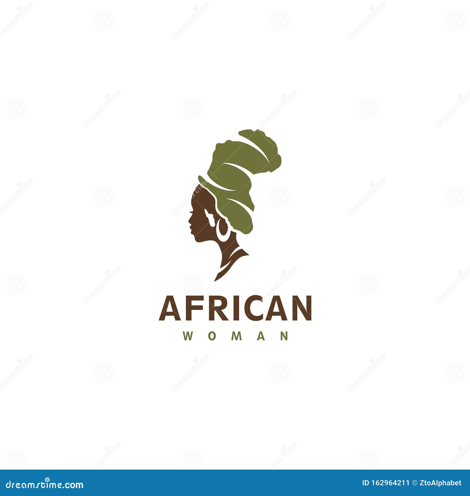 African Women with a Map Headdress Stock Vector - Illustration of ...