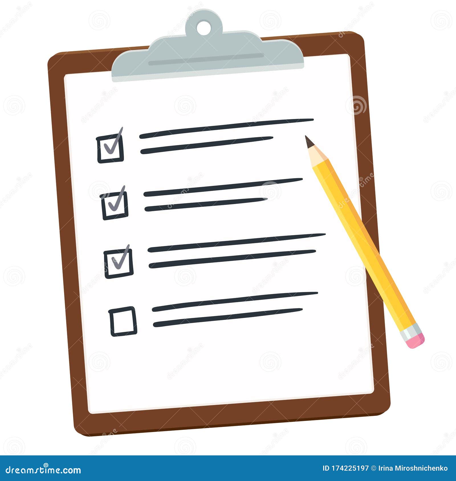 clipboard with checklist