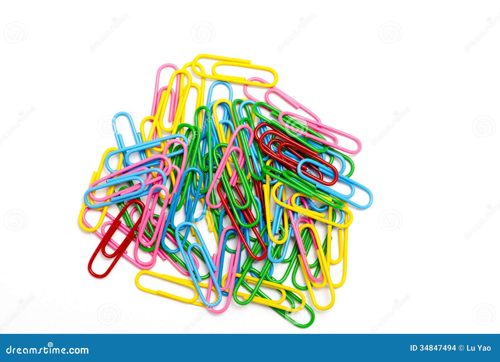 Clipe de papel colorido foto de stock. Imagem de grupo 34847494